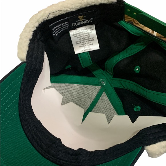 Guinness 1759 Black Rare Hat with Side Ear Cover!! Brand New - Picture 3 of 5